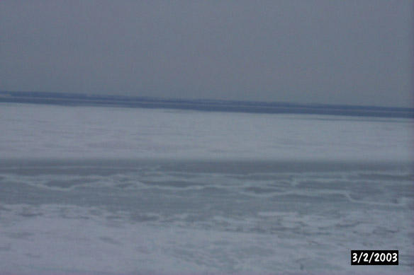 Looking for yellow type ice on SLAR map